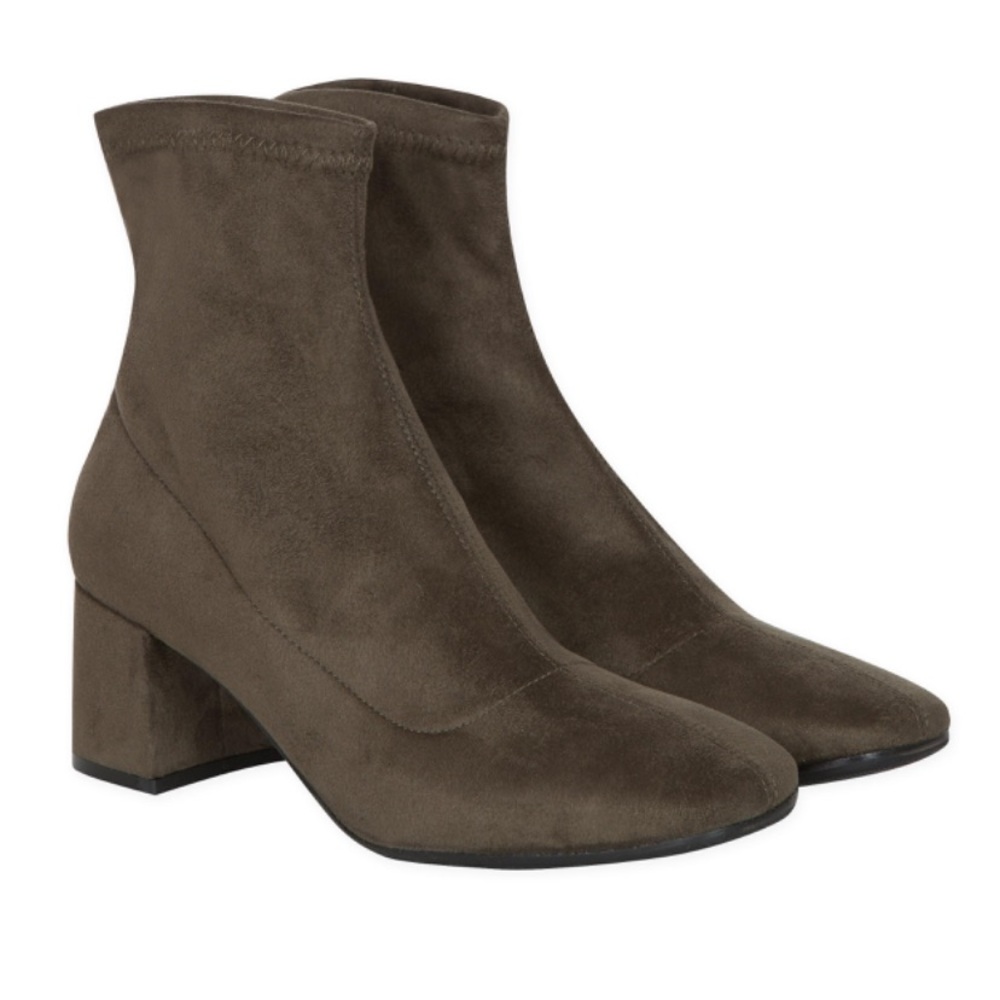 Agnés B Women's Natural Khaki Socks Ankle Boots